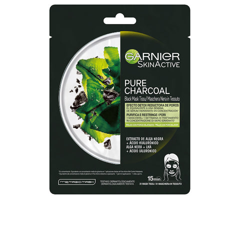 SKINACTIVE Pure Charcoal Black Detox Mask with Pore-Reducing Effect 28g