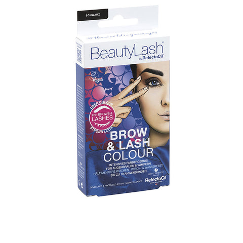 BEAUTYLASH BROW &amp; LASH COLOUR eyebrow and eyelash tint kit #Black 1 unit