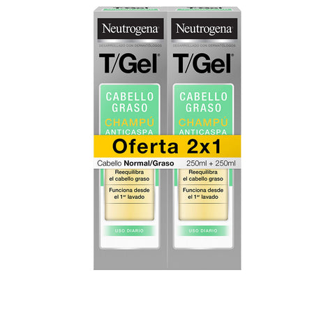 T/GEL NORMAL-OILY ANTI-DANDRUFF SHAMPOO PACK 2 x 250 ml