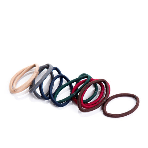 Thin elastics assorted #winter 12 pcs
