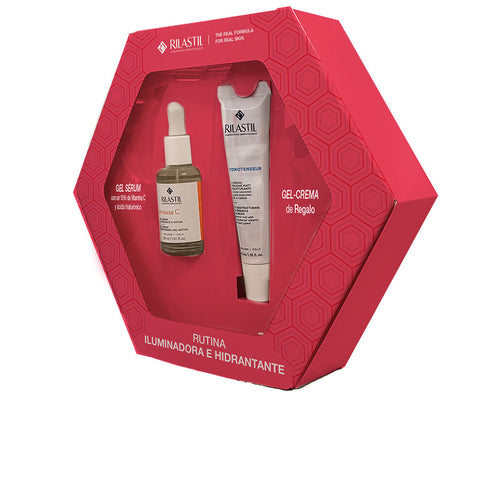 ILLUMINATING SERUM + ANTI-WRINKLE GEL CREAM CASE 2 pcs