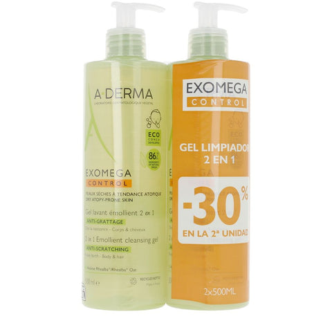 EXOMEGA CONTROL emollient gel 2in1 pack 2 x 500 ml