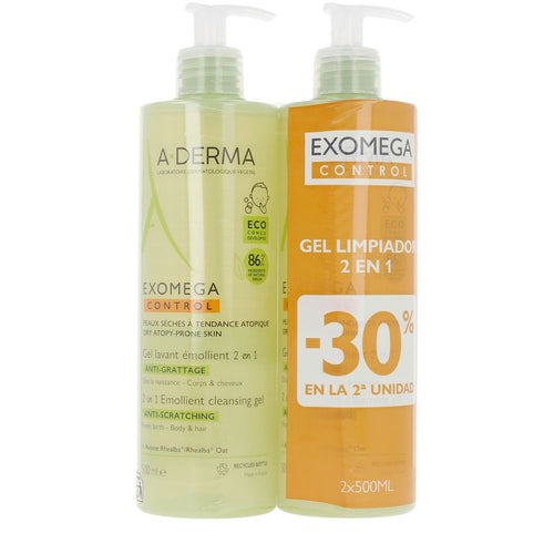 EXOMEGA CONTROL emollient gel 2in1 pack 2 x 500 ml