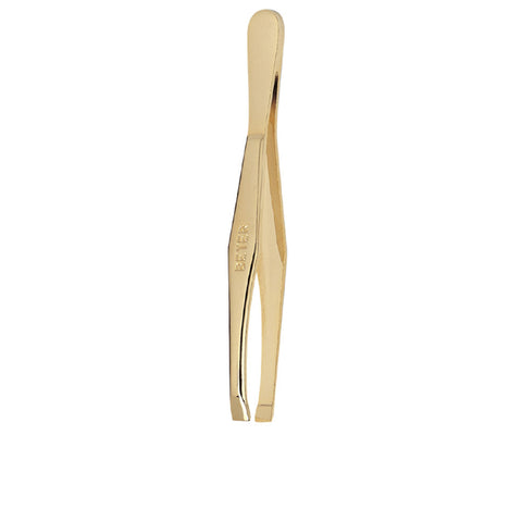 TWEEZERS straight tip gold 1 unit
