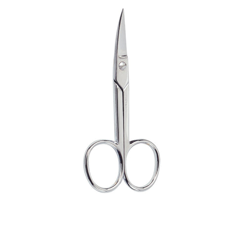 Curved chrome nail manicure scissors 1 pc