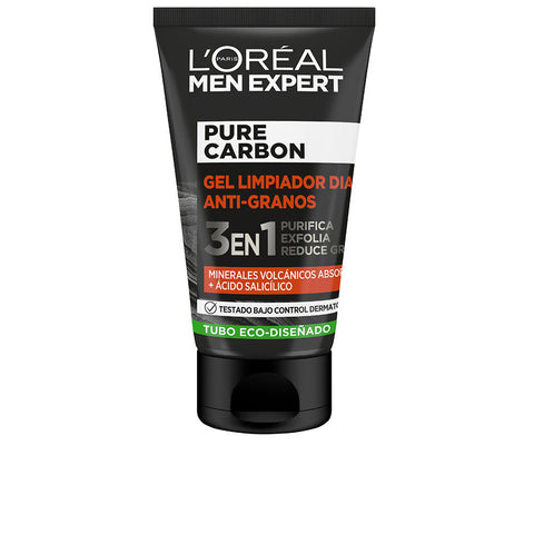 MEN EXPERT pure charcoal anti-pimple cleansing gel 3 in 1 100 ml