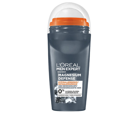 MEN EXPERT MAGNESIUM DEFENSE 0% alcohol deodorant 48h roll-on 50 ml