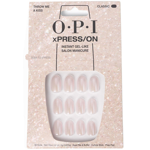 OPI xPRESS/ON Artificial Nails Iconic Shades #Throw Me a Kiss 30 units