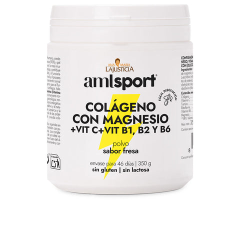 COLLAGEN WITH MAGNESIUM + VIT.C + VIT.B1.B2.B6 strawberry flavor pol 350 gr