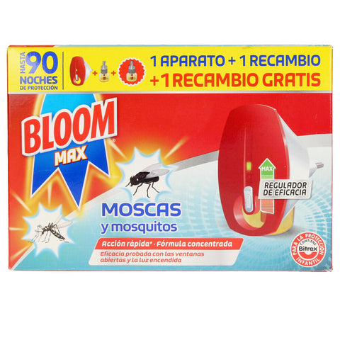BLOOM MAX FLIES &amp; MOSQUITOES electric apt. + 2 recharges